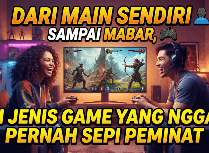Dari Main Sendiri Sampai Mabar, Ini Jenis Game yang Nggak Pernah Sepi Peminat